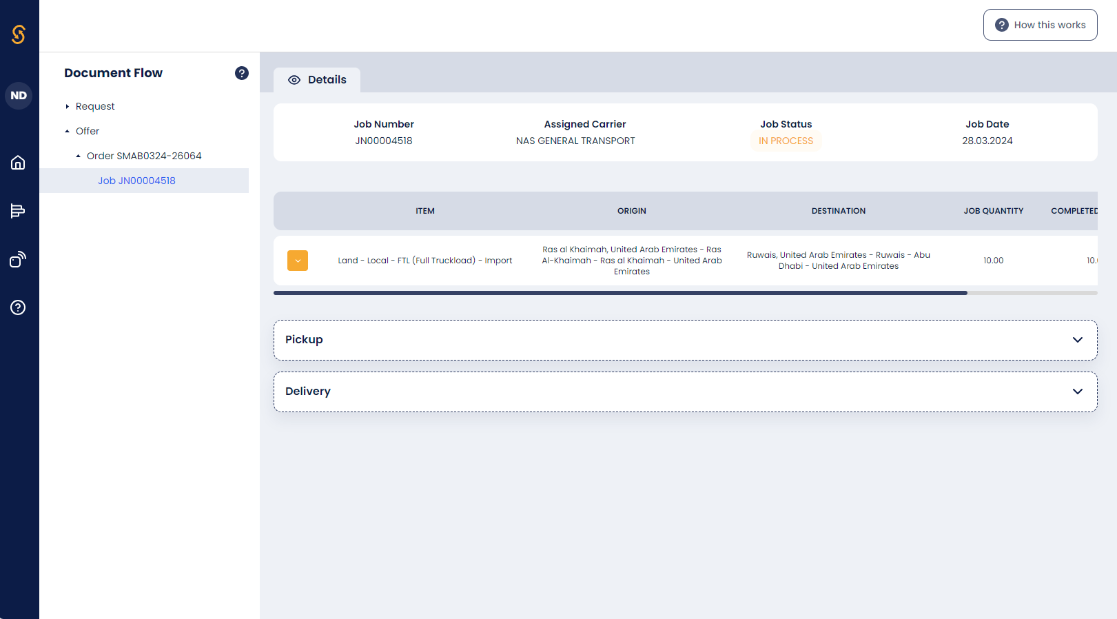 Job Page Screenshot